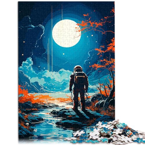 Puzzle für Kinder Astronauten-Puzzle 1000 Teile 49,7 x 75,4 cm Holzpuzzle anspruchsvolles Spiel Geschenke für Erwachsene und Kinder ab 14 Jahren von DLBHSG