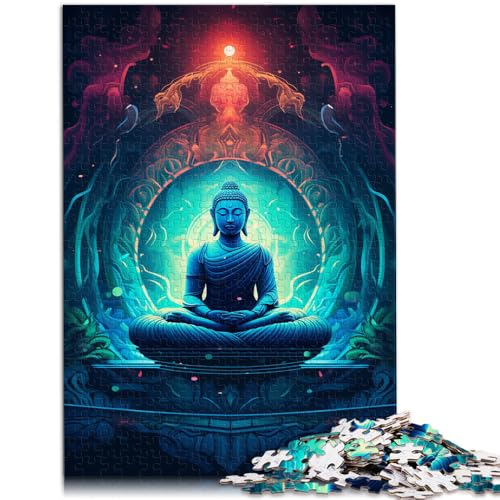 Puzzle für Kinder Buddha-Statue 1000 Teile50x75cm Holzpuzzle Lernspiele für Zuhause DIY-Spielzeug für Erwachsene und Kinder ab 14 Jahren von DLBHSG