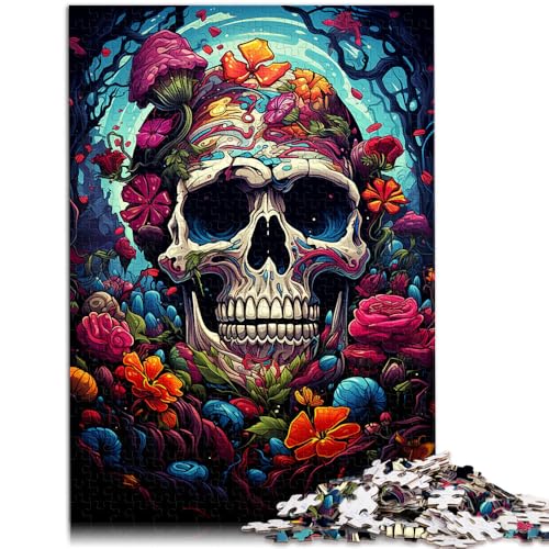 Puzzle für Kinder Fantasy-Totenkopf 1000-teiliges Puzzle für Erwachsene und Kinder 19,7 x 29,5 Zoll Holzpuzzle Geburtstagsgeschenk Geschenke für Erwachsene für die Familie von DLBHSG