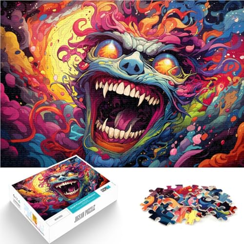 Puzzle für Monster für Erwachsene 1000 Teile 19,7 x 29,5 Zoll Holzpuzzle. Tolle Geschenke und Spielzeuge. Geeignet für Erwachsene und Kinder über 14 Jahre. von DLBHSG