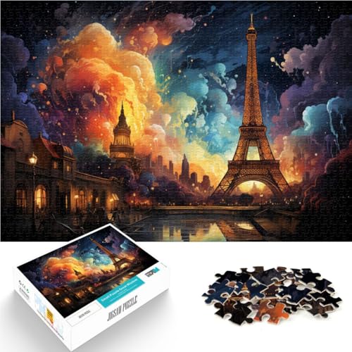 Puzzle für Teenager Eiffelturm-Puzzle 1000 Teile für Erwachsene 49,7 x 75,4 cm Holzpuzzle tolles geeignet für Kinder ab 14 Jahren von DLBHSG