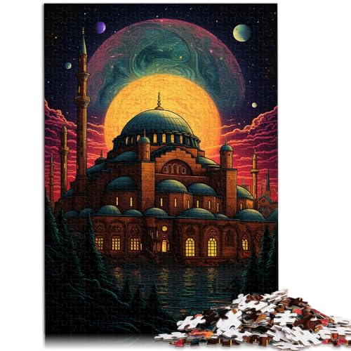 Puzzle für Teenager Türkiye Hagia Sophia Puzzle für Erwachsene 1000 Teile 19,7 x 29,5 Zoll Holzpuzzle Lernspielzeug Familienspiele von DLBHSG