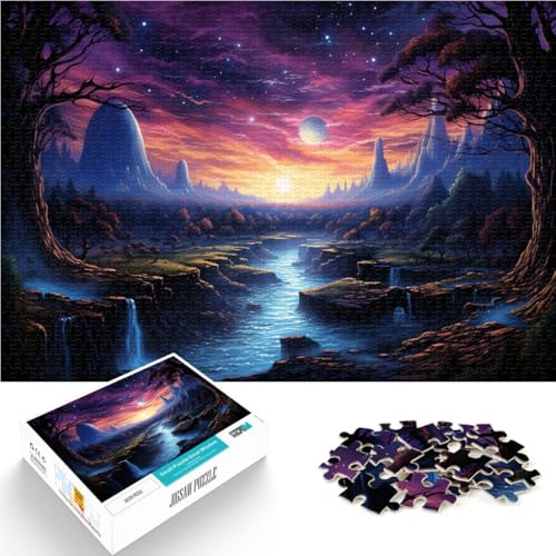 Puzzles Erwachsene kosmische Kunst Puzzles Erwachsene 1000 Puzzle-Spielzeuge 19,7 x 29,5 Zoll Holzpuzzle Heimdekoration Puzzle-Spielzeug Erwachsene Kinder ab 14 Jahren von DLBHSG