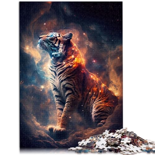 Puzzles Space Tiger Spirit Puzzles für Erwachsene 1000 Teile 19,7 x 29,5 Zoll Holzpuzzle Denksportspiel für Erwachsene und Kinder ab 14 Jahren von DLBHSG