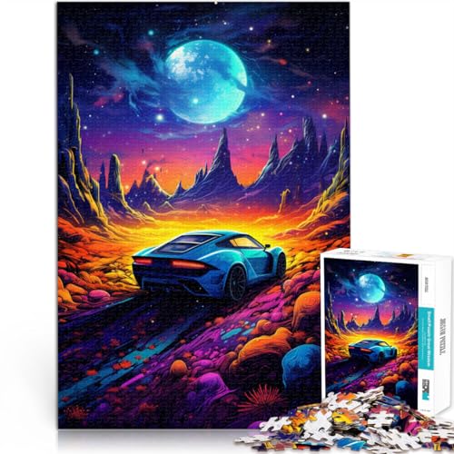 Puzzles Sportwagen Puzzle 1000 Teile für Erwachsene 19,7 Zoll x 29,5 Zoll Holzpuzzle Stressabbau-Spielzeug Geeignet für Kinder ab 14 Jahren von DLBHSG