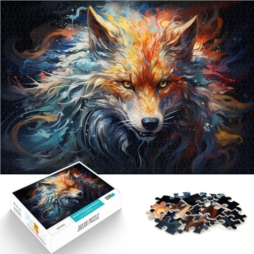 Puzzles für Erwachsene Art Fox Puzzles 1000 Teile für Erwachsene 19,7 x 29,5 Zoll Holzpuzzle tolles Geschenk für die ganze Familie für Erwachsene und Kinder ab 14 Jahren von DLBHSG