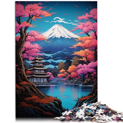 Puzzles für Erwachsene Berg- und Baummalerei im asiatischen Stil Puzzles für Erwachsene 1000 Stück 19,7 x 29,5 Zoll Holzpuzzle Spielzeug Denkspiel für Erwachsene und Kinder von DLBHSG