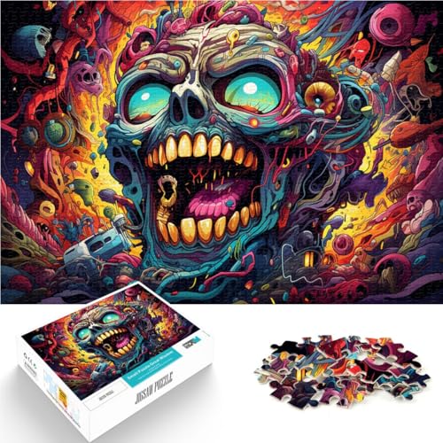 Puzzles für Erwachsene Dämonische Kunst 1000-teiliges Puzzle 19,7 x 29,5 Zoll Holzpuzzle Lernspiele Heimdekorationspuzzle. Für Erwachsene und Kinder ab 14 Jahren von DLBHSG