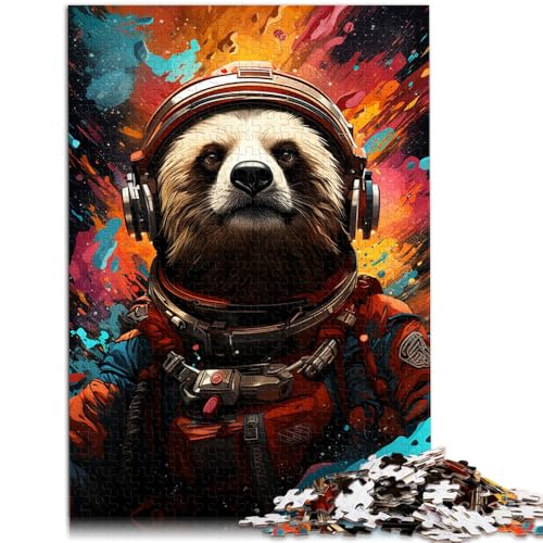 Puzzles für Erwachsene Space Color Bear Puzzles für Erwachsene 1000 Puzzle-Spielzeug 19,7 Zoll x 29,5 Zoll Holzpuzzle Lernspiel Herausforderungsspielzeug geeignet für Erwachsene von DLBHSG