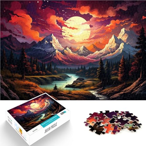 Puzzles für Erwachsene und Jugendliche Berge der Sierra Nevada Puzzle 1000 Teile für Erwachsene50x75cm Holzpuzzle Weihnachtspuzzle Geschenke für Frauen von DLBHSG