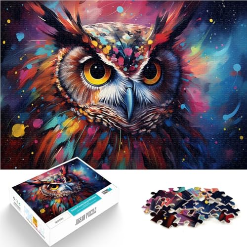 Puzzles für Erwachsene und Teenager Fantasy-Planet-Eule 1000-teiliges Puzzle50x75cm Holzpuzzle tolles Geschenk für Erwachsene und Kinder ab 14 Jahren von DLBHSG