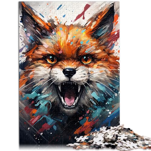 Puzzles für Erwachsene und Teenager Malen Farbfuchs Puzzles für Erwachsene 1000 Teile50x75cm Holzpuzzle Familienspaß-Puzzle für Teenager und Kinder von DLBHSG