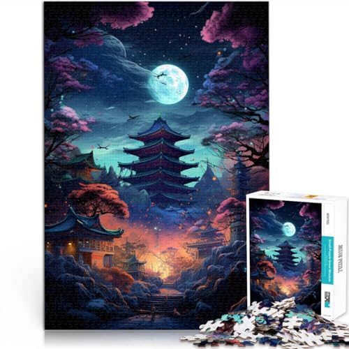 Puzzles für Tempel in Japan. 1000 Teile Puzzle 49,7 x 75,4 cm Holzpuzzle. Tolle Geschenke und Spielzeuge für Erwachsene und Kinder ab 14 Jahren. von DLBHSG