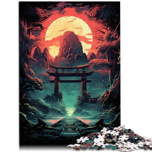 Puzzles für Torii-Tor 1000-teiliges Puzzle für Erwachsene 19,7 x 29,5 Zoll schwieriges Holzpuzzle für Frauen und Männer für Erwachsene und Familien von DLBHSG