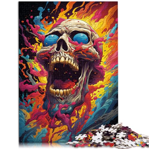 Puzzles für Totenkopfmonster 1000-teiliges Puzzle 19,7 x 29,5 Zoll Holzpuzzle Stressabbau-Spielzeug geeignet für Kinder ab 14 Jahren von DLBHSG