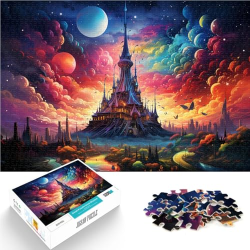 Puzzleturm für Erwachsene 1000-teiliges Puzzle 49,6 x 74,4 cm Holzpuzzle entspannendes intellektuelles Lernspielzeug für Jugendliche und Kinder von DLBHSG