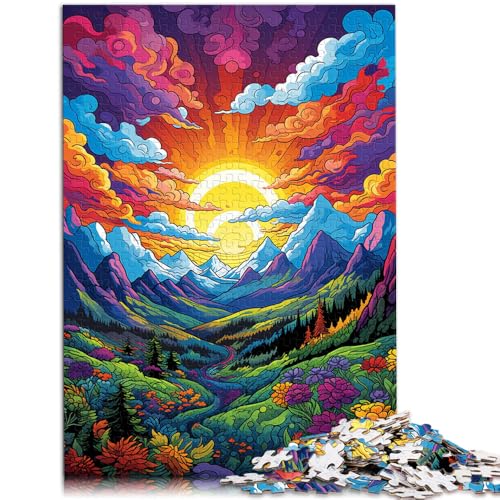 Teenager-Puzzle Balkangebirge 1000 Teile für Erwachsene 49,7 x 75,4 cm Holzpuzzle Stressabbau-Spielzeug für Erwachsene und Kinder ab 14 Jahren von DLBHSG