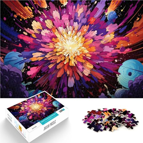 Teenager-Puzzle schöne Blumenkunst 1000 Teile Puzzle für Erwachsene 19,7 x 29,5 Zoll Holzpuzzle Familienaktivität für Teenager und Erwachsene von DLBHSG