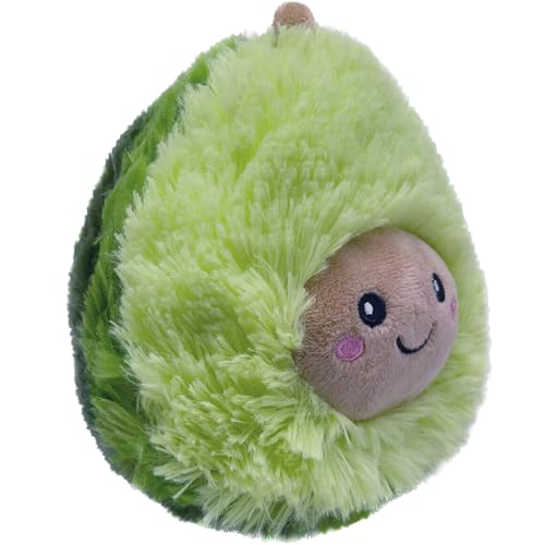 DLMSYBF Avocado Kuscheltier Kissen, Süße Kuscheltiere Kawaii Plushie Weich Plüsch Avocado Grün Plüschtier Spielzeug für Kinder Jungen Mädchen Geburtstag Weihnachten Geschenke, Sofa-Kissen, 20 cm von DLMSYBF