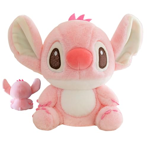 DLMSYBF Stitch Kuscheltier, 25 cm Plüschfigur, Rosa Stitch Kuscheltiere, Stofftier Stich Plüsch für Kinder Feste Weihnachten Geschenk Dekorationen von DLMSYBF