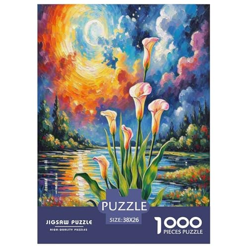 Calla Lilie Puzzle 1000 Teile Schwer Puzzle Spielzeug Pädagogisches Spiel Impossible Herausforderungsspielzeug Für Erwachsene Und Kinder in Bewährter 38x26cm/1000pcs Calla Lilie Puzzle 1000 Teile Schwer Puzzle Spielzeug Pädagogisches Spiel Impossible Herausforderungsspielzeug Für Erwachsene Und Kinder in Bewährter 38x26cm/1000pcs von DLONIRPEX
