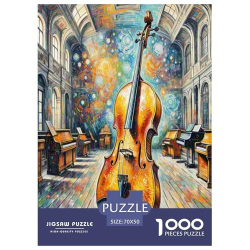 Cello Puzzle 1000 Teile Schwer Puzzle Spielzeug Pädagogisches Spiel Impossible Herausforderungsspielzeug Für Erwachsene Und Kinder in Bewährter 70x50cm/1000pcs Cello Puzzle 1000 Teile Schwer Puzzle Spielzeug Pädagogisches Spiel Impossible Herausforderungsspielzeug Für Erwachsene Und Kinder in Bewährter 70x50cm/1000pcs von DLONIRPEX
