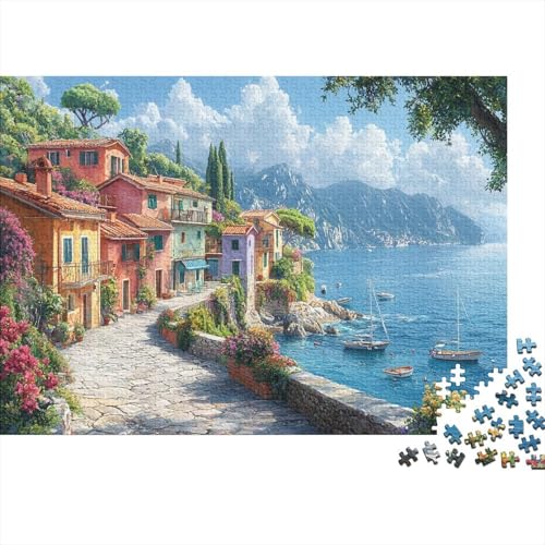 Comer See Puzzle 1000 Teile Puzzle Für Erwachsene Und Kinder Ab 14 Jahren Puzzel 1000pcs (75x50cm) von DLONIRPEX