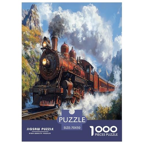 Dampfzug Puzzles 1000 Teile Schwer Puzzle Spielzeug Lernspiel Impossible Herausforderungsspielzeug Für Erwachsene Und Kinder Ab 14 Jahren 70x50cm/1000pcs Dampfzug Puzzles 1000 Teile Schwer Puzzle Spielzeug Lernspiel Impossible Herausforderungsspielzeug Für Erwachsene Und Kinder Ab 14 Jahren 70x50cm/1000pcs von DLONIRPEX