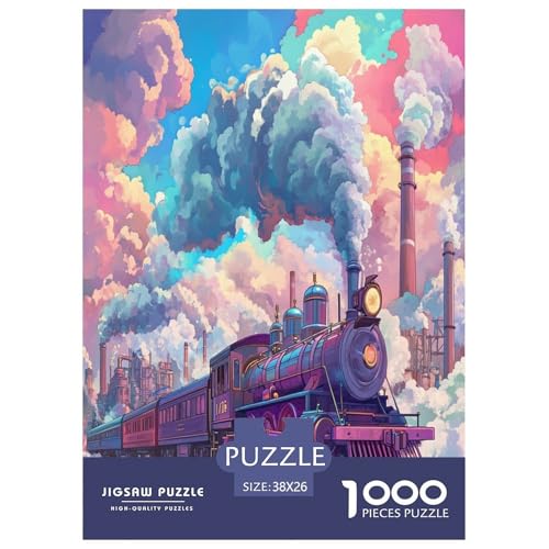 Dampfzug Puzzles 1000 Teile Schwer Puzzle Spielzeug Lernspiel Impossible Herausforderungsspielzeug Für Erwachsene Und Kinder in Bewährter 38x26cm/1000pcs Dampfzug Puzzles 1000 Teile Schwer Puzzle Spielzeug Lernspiel Impossible Herausforderungsspielzeug Für Erwachsene Und Kinder in Bewährter 38x26cm/1000pcs von DLONIRPEX