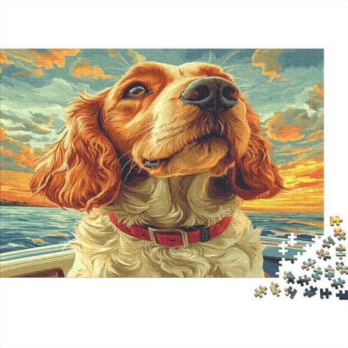 Der Labrador Retriever 1000 Stück Puzzles Für Erwachsene Teenager Stress Abbauen Familien-Puzzlespiel 1000-teiliges Puzzle Kinder Lernspiel Spielzeug Geschenk Puzzel 1000pcs (75x50cm) von DLONIRPEX