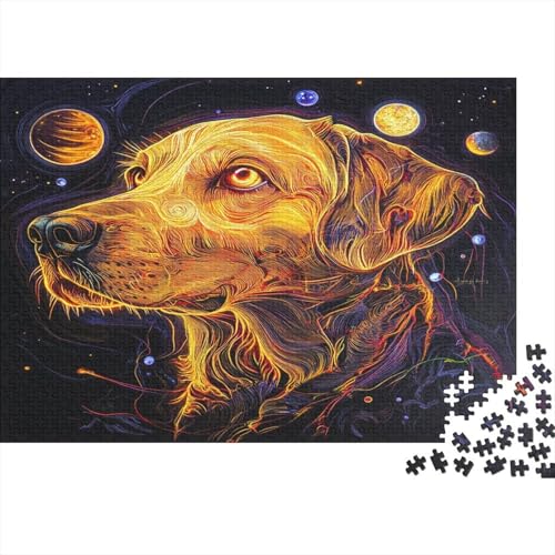 Der Labrador Retriever 1000 Teile, Impossible Puzzle,Geschicklichkeitsspiel Für Die Ganze Familie, Erwachsenenpuzzle Ab 14 Jahren Puzzel 1000pcs (75x50cm) von DLONIRPEX