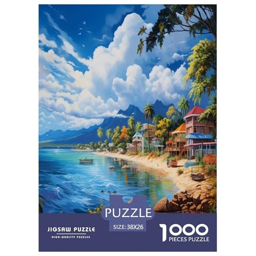 Ferienbucht Puzzles 1000-teilige Schwer Puzzle Spielzeug Lernspiel Impossible Herausforderungsspielzeug Für Erwachsene Kinder 38x26cm/1000pcs Ferienbucht Puzzles 1000-teilige Schwer Puzzle Spielzeug Lernspiel Impossible Herausforderungsspielzeug Für Erwachsene Kinder 38x26cm/1000pcs von DLONIRPEX