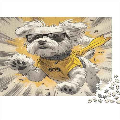 Hund Puzzle 1000 Teile Puzzle Für Erwachsene Und Kinder Ab 14 Jahren,Puzzlespiel Erwachsenen Puzzlespiel Puzzel 1000pcs (75x50cm) von DLONIRPEX