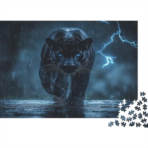 Leopard Puzzlespiel 1000 Teile Puzzle Für Erwachsene Und Kinder Ab 14 Jahren, Puzzle-Motiv Erwachsenen Puzzlespiel Puzzel 1000pcs (75x50cm) von DLONIRPEX