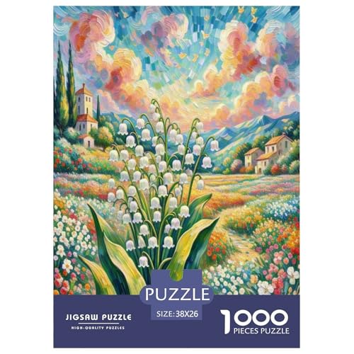 Lilie des Tals Puzzle 1000 Teile Schwer Puzzle Spielzeug Pädagogisches Spiel Impossible Herausforderungsspielzeug Für Erwachsene Und Kinder Ab 14 Jahren 38x26cm/1000pcs Lilie des Tals Puzzle 1000 Teile Schwer Puzzle Spielzeug Pädagogisches Spiel Impossible Herausforderungsspielzeug Für Erwachsene Und Kinder Ab 14 Jahren 38x26cm/1000pcs von DLONIRPEX