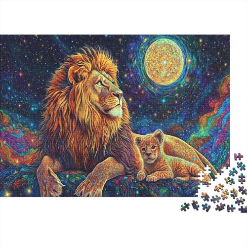 Löwe Puzzle 1000 Teile Erwachsene, Puzzlespiel Jigsaw Puzzles Erwachsenen Puzzlespiel Puzzel 1000pcs (75x50cm) von DLONIRPEX