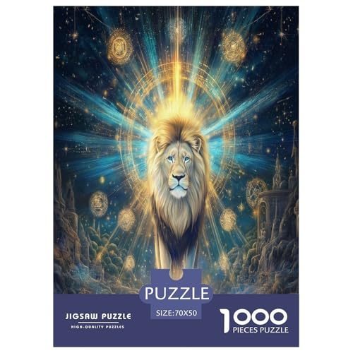 Löwen Puzzle 1000 Teile Schwer Puzzle Spielzeug Pädagogisches Spiel Impossible Herausforderungsspielzeug Für Erwachsene Und Kinder in Bewährter 70x50cm/1000pcs Löwen Puzzle 1000 Teile Schwer Puzzle Spielzeug Pädagogisches Spiel Impossible Herausforderungsspielzeug Für Erwachsene Und Kinder in Bewährter 70x50cm/1000pcs von DLONIRPEX