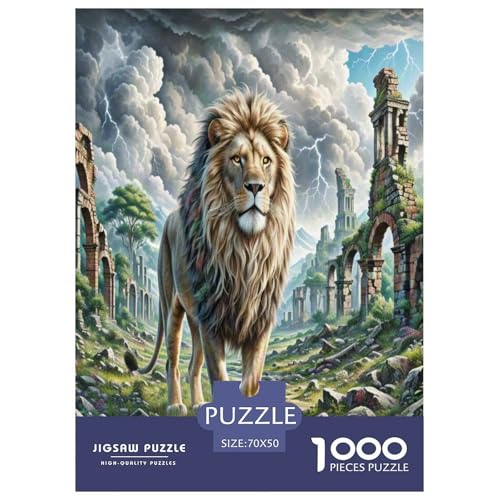 Löwen Puzzles 1000 Teile Schwer Puzzle Spielzeug Pädagogisches Spiel Impossible Herausforderungsspielzeug Für Erwachsene Und Kinder Ab 12 Jahren 70x50cm/1000pcs Löwen Puzzles 1000 Teile Schwer Puzzle Spielzeug Pädagogisches Spiel Impossible Herausforderungsspielzeug Für Erwachsene Und Kinder Ab 12 Jahren 70x50cm/1000pcs von DLONIRPEX