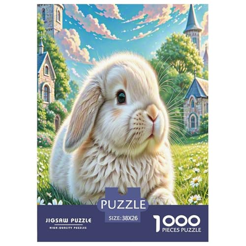 Lop-Eared Kaninchen Puzzle 1000 Teile Schwer Puzzle Spielzeug Pädagogisches Spiel Impossible Herausforderung Spielzeug Für Erwachsene Und Kinder Ab 12 Jahren 38x26cm/1000pcs Lop-Eared Kaninchen Puzzle 1000 Teile Schwer Puzzle Spielzeug Pädagogisches Spiel Impossible Herausforderung Spielzeug Für Erwachsene Und Kinder Ab 12 Jahren 38x26cm/1000pcs von DLONIRPEX