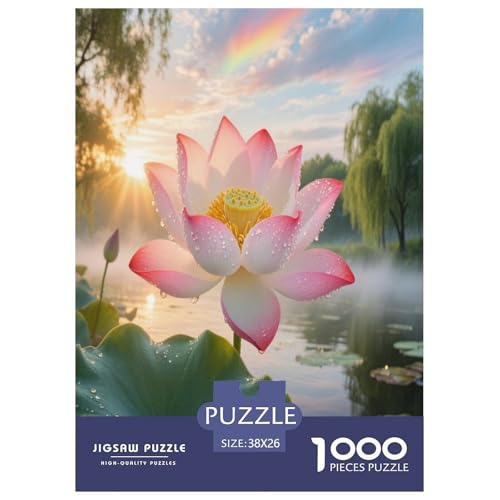 Lotusblume Puzzles 1000 Teile Schwer Puzzle Spielzeug Pädagogisches Spiel Impossible Herausforderung Spielzeug Für Erwachsene Und Kinder Ab 14 Jahren 38x26cm/1000pcs Lotusblume Puzzles 1000 Teile Schwer Puzzle Spielzeug Pädagogisches Spiel Impossible Herausforderung Spielzeug Für Erwachsene Und Kinder Ab 14 Jahren 38x26cm/1000pcs von DLONIRPEX