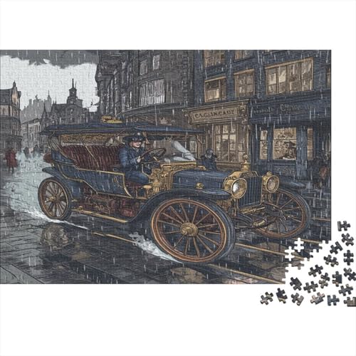 Old Style Sedan Puzzlespiel 1000 Teile Für Erwachsene, Einzigartige Kunstwerke Und Vorlage - Geburtstagsgeschenk - Spaßige Puzzles Mit Überraschung Von Puzzle in A Bag Puzzel 1000pcs (75x50cm) von DLONIRPEX