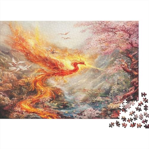 Phoenix 1000 Teile Puzzle Für Erwachsene, Hochwertige Recycelbare MateriAußerirdische Und Druck Puzzlespiel, Familienspiel, Geschenk Für Liebhaber Oder Freunde Puzzel 1000pcs (75x50cm) von DLONIRPEX