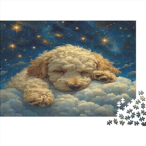 Pudel 1000 Teile Puzzle Für Erwachsene, Hochwertige Recycelbare MateriAußerirdische Und Druck Puzzlespiel, Familienspiel, Geschenk Für Liebhaber Oder Freunde Puzzel 1000pcs (75x50cm) von DLONIRPEX