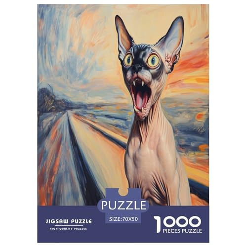 Sphinx Katze Puzzle 1000 Teile Schwer Puzzle Spielzeug Pädagogisches Spiel Impossible Herausforderungsspielzeug Für Erwachsene Kinder 70x50cm/1000pcs Sphinx Katze Puzzle 1000 Teile Schwer Puzzle Spielzeug Pädagogisches Spiel Impossible Herausforderungsspielzeug Für Erwachsene Kinder 70x50cm/1000pcs von DLONIRPEX