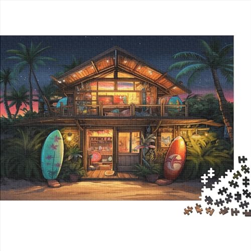 Strand Shop 1000 Stück Puzzles Für Erwachsene Teenager Stress Abbauen Familien-Puzzlespiel 1000-teiliges Puzzle Kinder Lernspiel Spielzeug Geschenk Puzzel 1000pcs (75x50cm) von DLONIRPEX