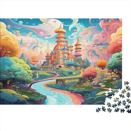 Wunderland 1000 Teile,Impossible Puzzle,Geschicklichkeitsspiel Für Die Ganze Familie, Erwachsenen Puzzlespiel Puzzel 1000pcs (75x50cm) von DLONIRPEX