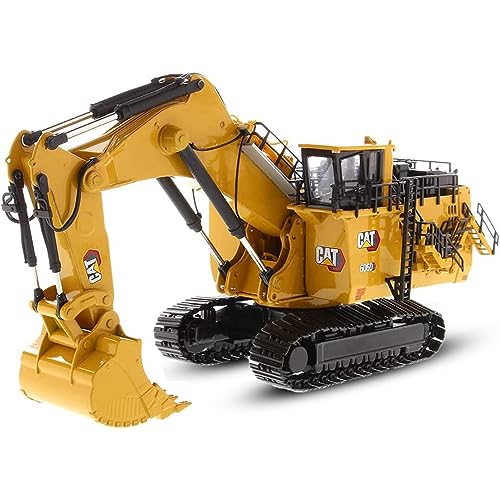 Diecast Masters 85651 - Caterpillar Mining Bagger 6060 mit Tieflöffel, detailgetreues H0 CAT Baufahrzeug, Maßstab 1:87, ca. 25 x 11 x 14 cm, ab 14 Jahren, für Modelleisenbahnen und Sammler geeignet von Diecast Masters