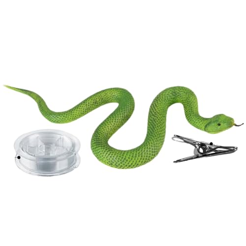 DMAIS Gefälschtes Schlangenspielzeug - Schlangen aus Silikonkautschuk | Schlangen-Streichspielzeug mit realistischem Aussehen | Mehrzweck-Schlangenmodellspielzeug | Langlebige Schlangenfigur von DMAIS