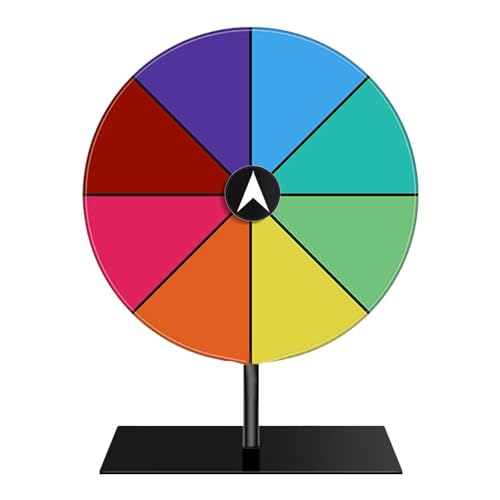 DMAIS Spinniing Preisrad – Acryl Roulette Spinner | Verbesserte Aufregung Spin Wheel | Verbesserte Stabilität Tabletop Spinniing Preis | Langanhaltendes Glücksspiel für Messe Karneval Partys von DMAIS