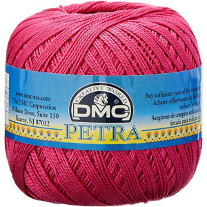 DMC Petra Nr. 5 Häkelgarn Unicolor 53805 Cerise von DMC